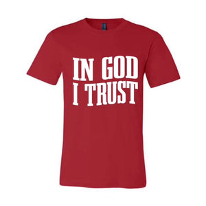 "IN GOD I TRUST" WHITE UNISEX TEE